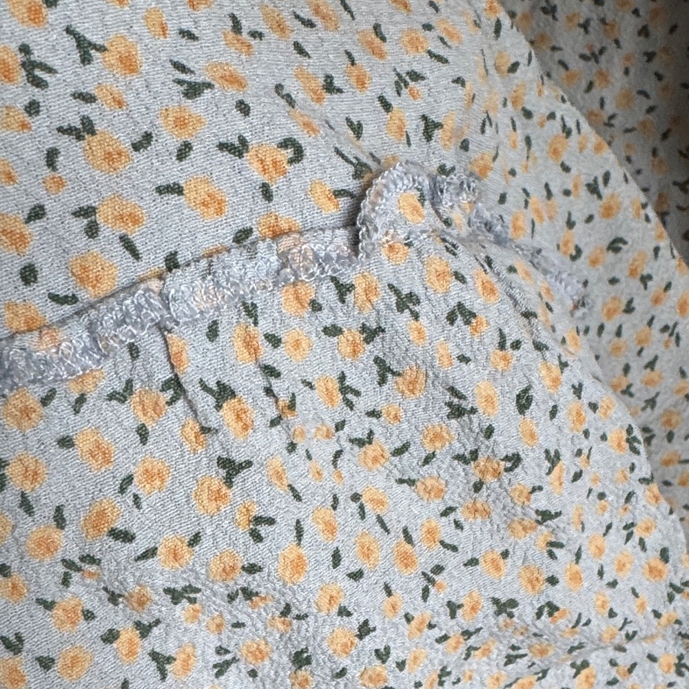 Brandy Melville Izzy Light Blue Floral Maxi Skirt Sz S - Picture 4 of 5